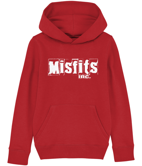 Children's Organic Cotton Hoodie - Misfits inc white logo - Image 2