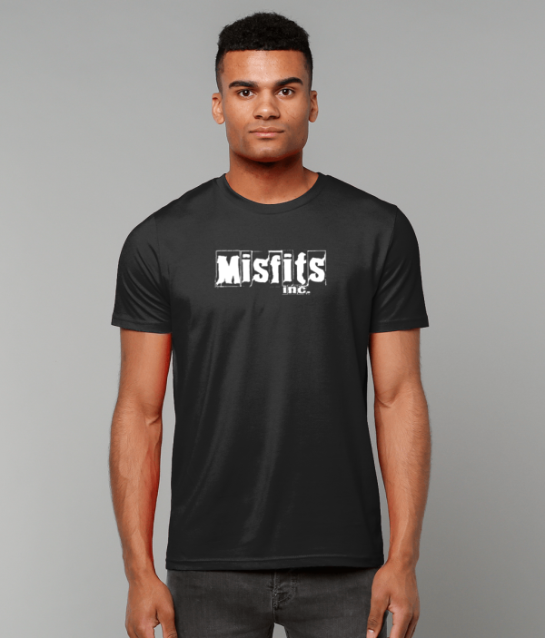 Black T-shirt, Organic Cotton T-shirts, Quality Tees, Misfits inc Tshirt, White Logo Tshirts - Its A T-Shirt That Will Change Your Life By One More Tshirt