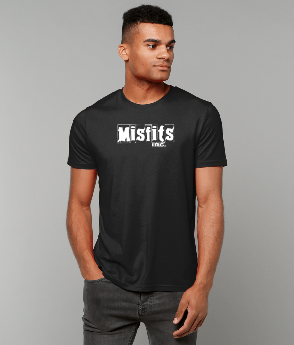 Black T-shirt, Organic Cotton T-shirts, Quality Tees, Misfits inc Tshirt, White Logo Tshirts - Its A T-Shirt That Will Change Your Life By One More Tshirt