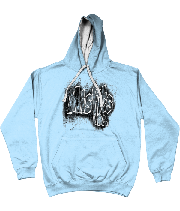 Misfits Inc Hoodie, Hooded Top, Hooded Sweater, Blue Hoodie, Hoodies, Stencil Design,