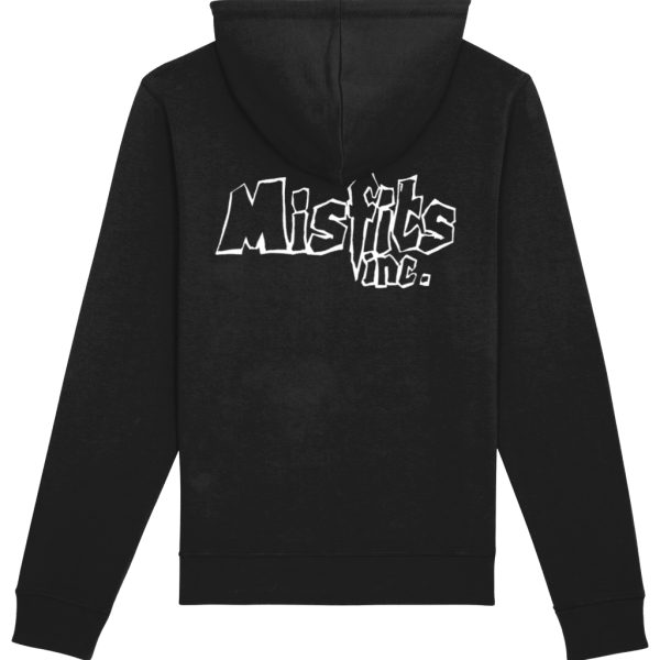 Black Hoodies Misfits White Skull Hoodie Graphic Mens Womens Grunge Aesthetic Clothing UK Hooded Punk Wicked Attitude