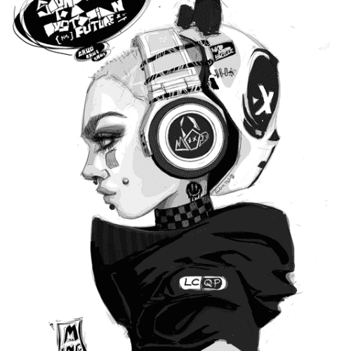 Wicked MIsfits-Inc.-Art-Design-Logo-sugar-pop-headphones-Soundtrack-to-a-dystopian-future